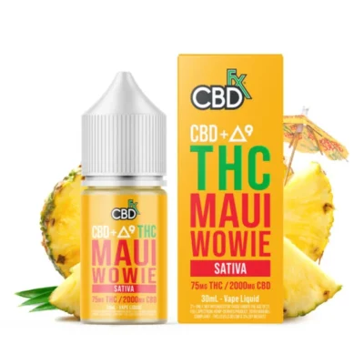 CBD + Delta-9 THC Vape Juice: Maui Wowie – Sativa In Pakistan