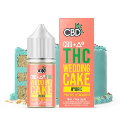 CBD + Delta-9 THC Vape Juice: Wedding Cake – Hybrid In Pakistan